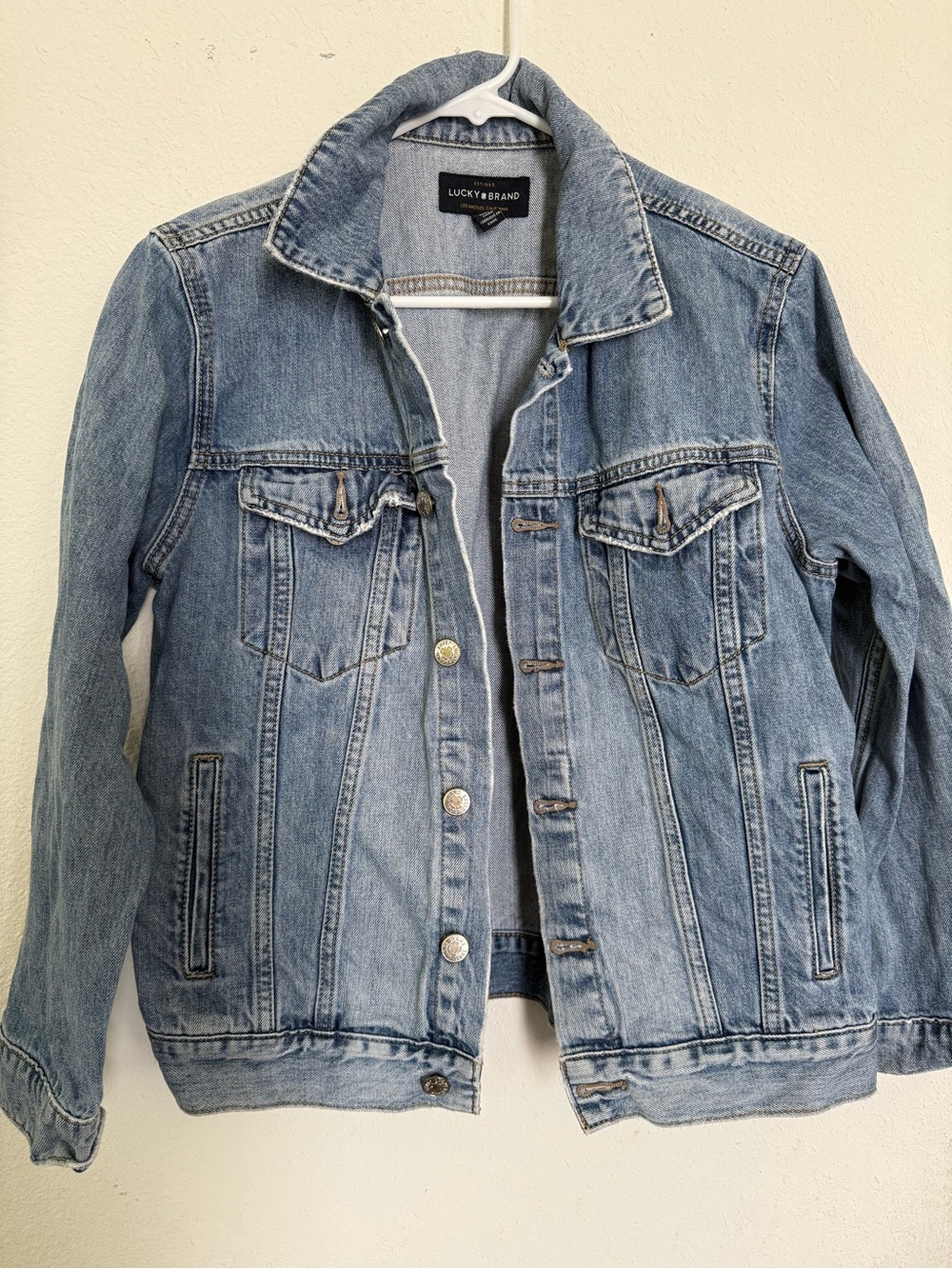 Lucky Brand Washed Light Blue Denim Jacket